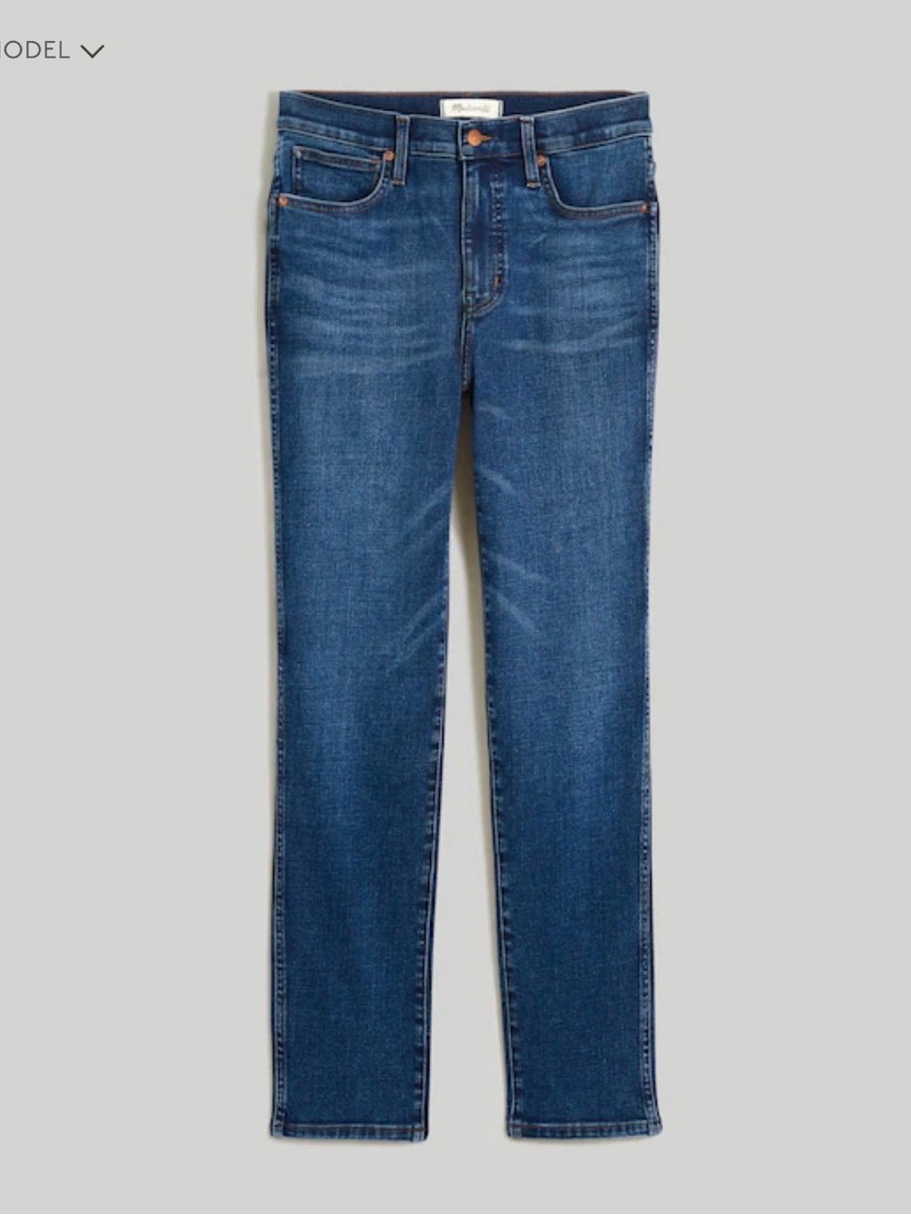 Madewell Stovepipe jeans in Pendleton wash. Like new condition